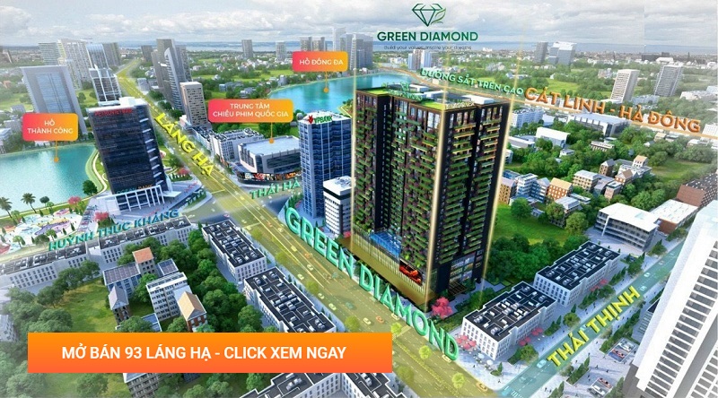 Chính thức mở bán căn hộ cao cấp Green Diamond 93 Láng Hạ - Vinaconex