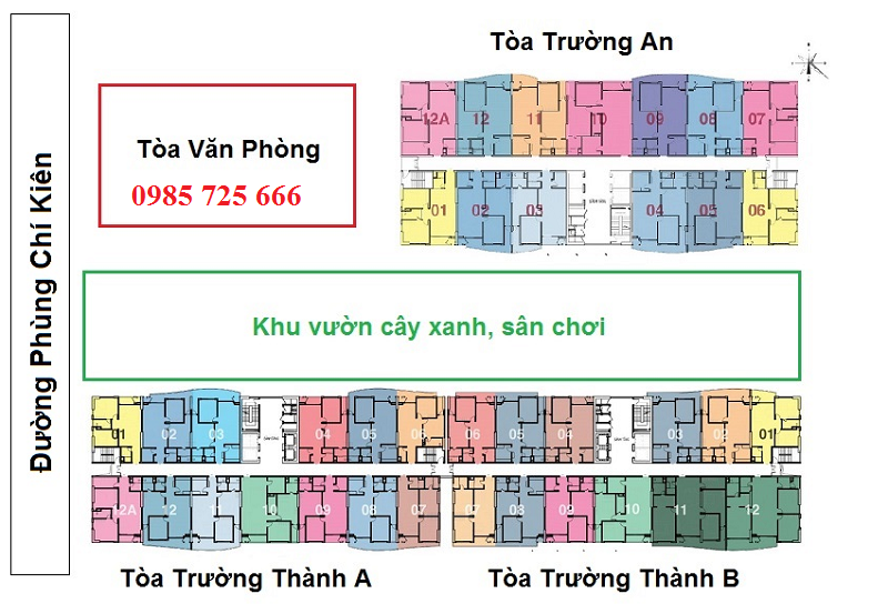 Master Plan dự án Tràng An Complex - 01 Phùng Chí Kiên - Hoàng Quốc Việt