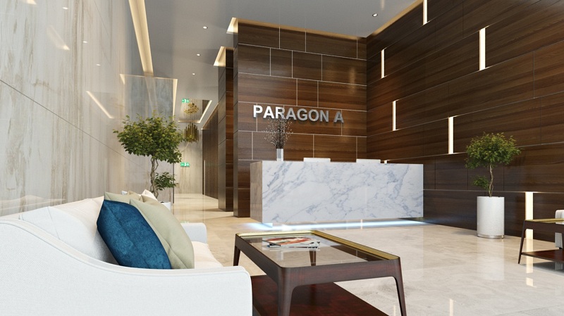Sảnh căn hộ dự án Paragon Tower - Phạm Hùng