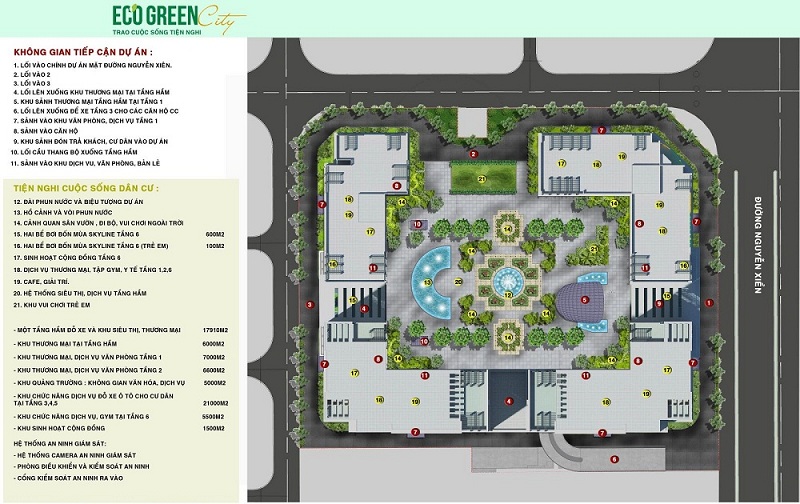 Tiện ích Eco Green City Nguyễn Xiển
