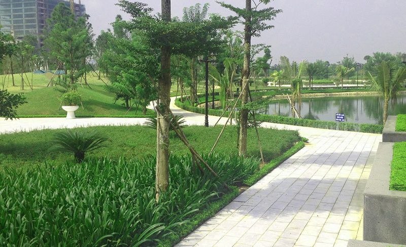 Công viên cây xanh tại dự án kdt Ngoại Giao Đoàn