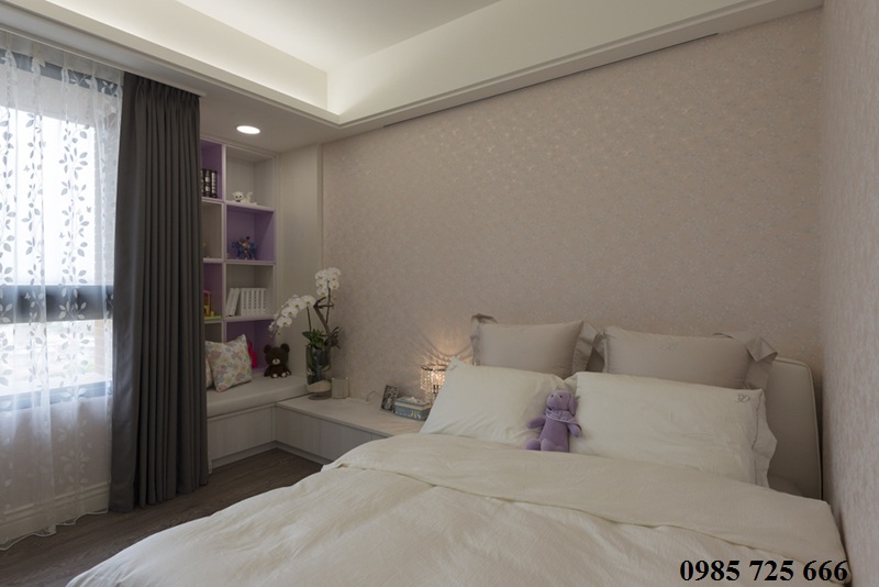 Thiết kế nội thất phòng ngủ chung cư Oriental Plaza - 16 Láng Hạ - Ba Đình