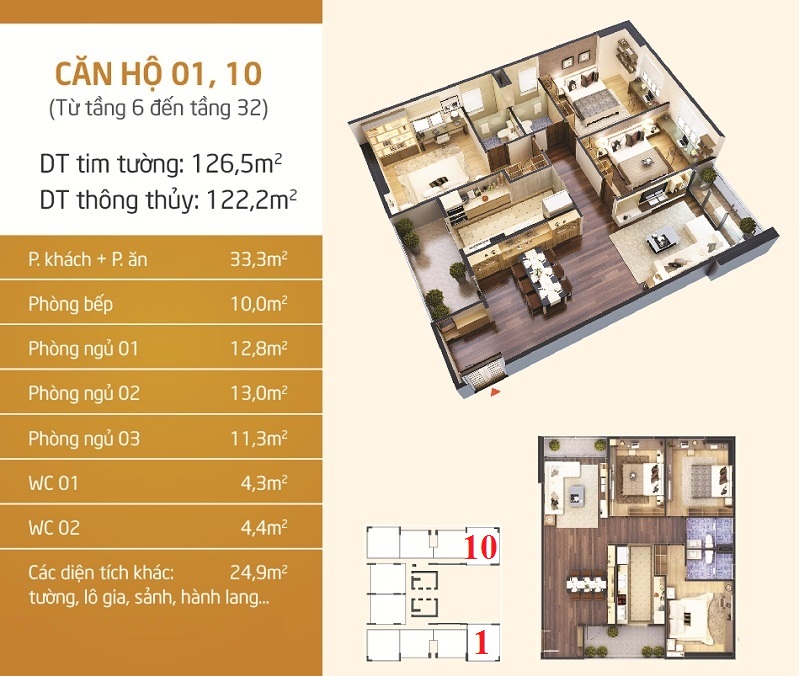 Thiết kế căn 1-10 dự án Phú Mỹ Complex - N01-T4 