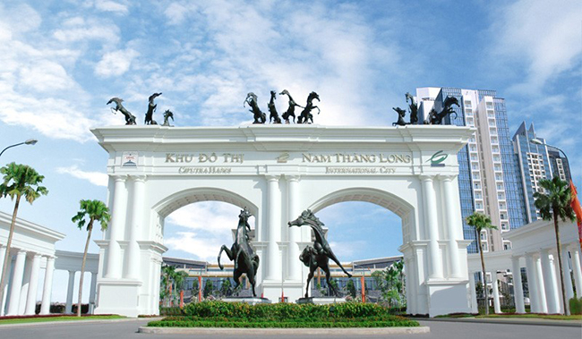 Cổng vào Ciputra - Nam Thăng Long