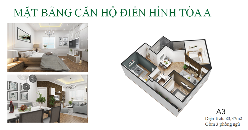 Thiết kế căn hộ loại A Eco City Việt Hưng - Long Biên