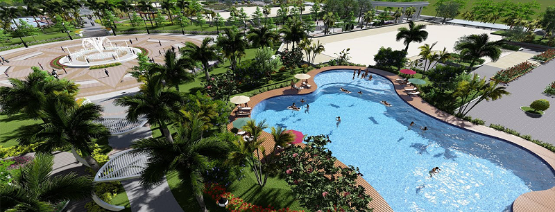 Bể bơi dự án 93 Đức Giang - Plaschem Park Long Biên