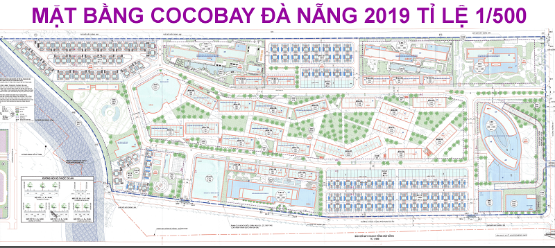 Mặt bằng biệt thự - shophouse Cocobay Đà Nẵng 2019