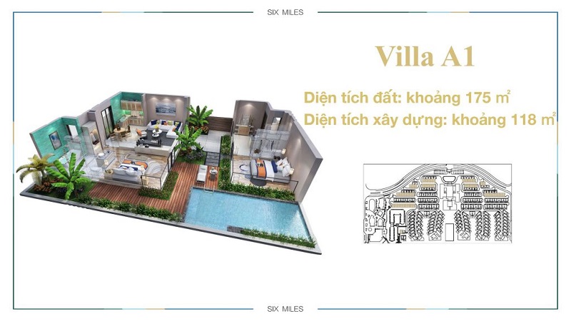 Mẫu Villa A1 dự án 6 Miles Lăng Cô Resort - Huế