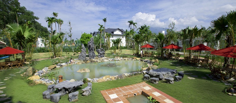 Ảnh thực tế 2 dự án Vườn Vua Resort Phú Thọ