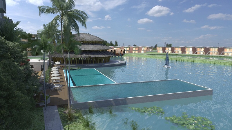 Bể bơi dự án Vedana Cúc Phương Resort - Ninh Bình