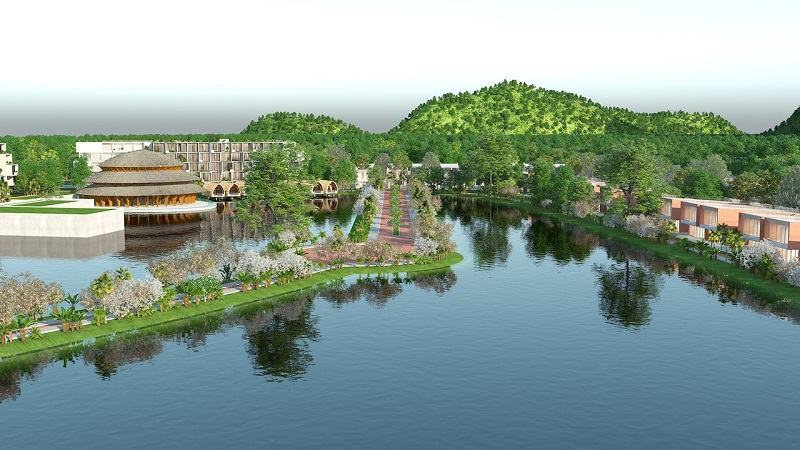 Hồ nước dự án Vedana Cúc Phương Resort - Ninh Bình