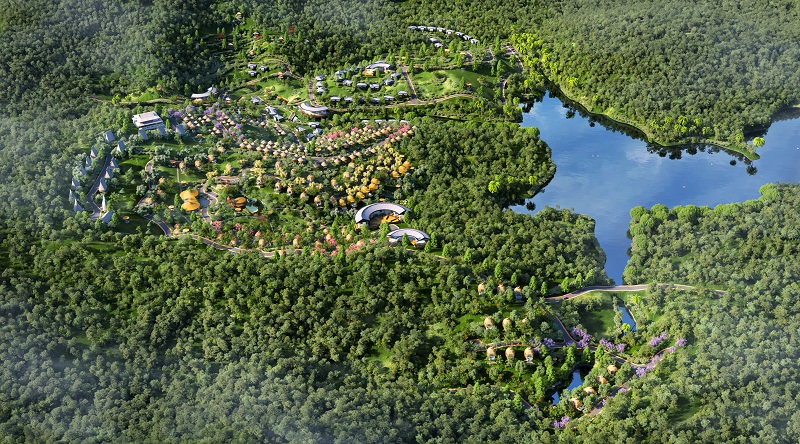 Phối cảnh 3 dự án Biệt thự nghỉ dưỡng Sakana Resort Hòa Bình