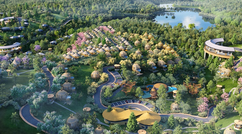 Phối cảnh 6 dự án Biệt thự nghỉ dưỡng Sakana Resort Hòa Bình