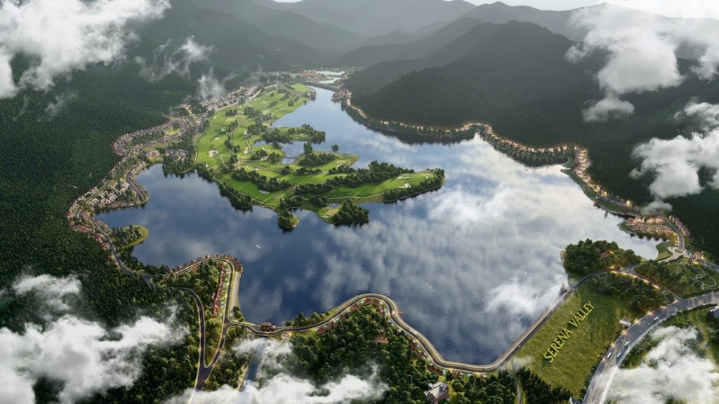 Phối cảnh tổng thể dự án nghỉ dưỡng Serena Valley hồ Thanh Lanh - Vĩnh Phúc