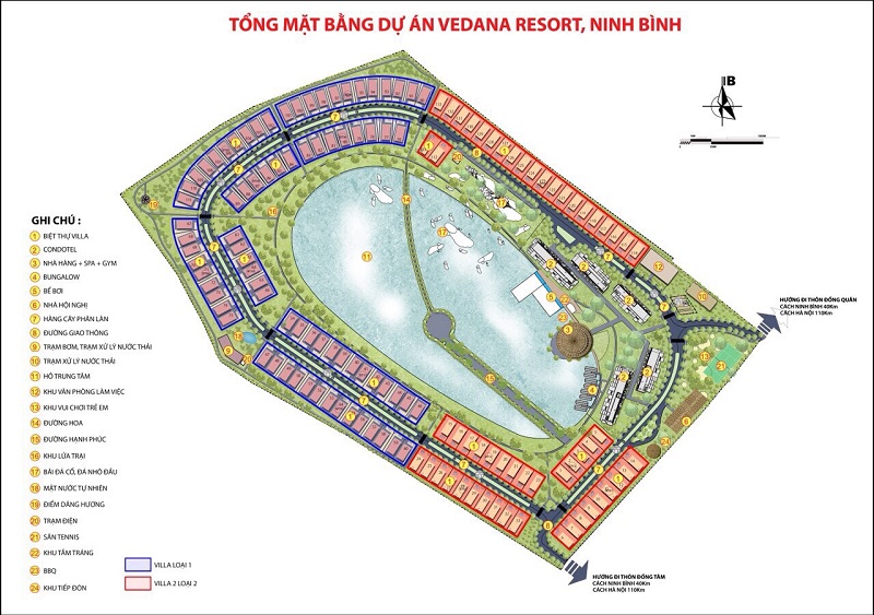 Quy hoạch dự án Vedana Cúc Phương Resort - Ninh Bình