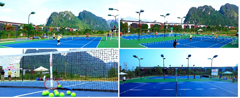 Sân tennis dự án Serena Valley Thanh Lanh - Vĩnh Phúc
