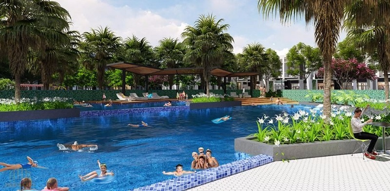 Bể bơi dự án Emerald Bay Hoành Bồ - Hạ Long