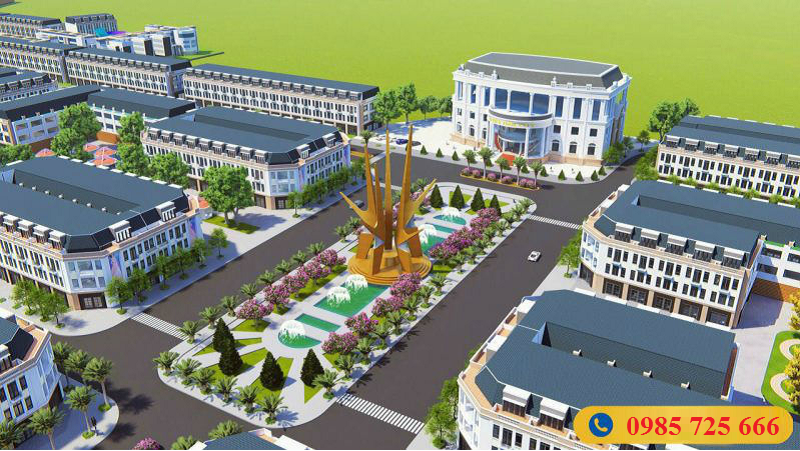 Phối cảnh 2 dự án khu đô thị Hoàng Gia Việt Mỹ Tuyên Quang