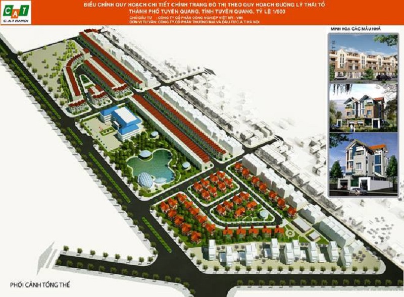 Quy hoạch dự án khu đô thị Hoàng Gia Việt Mỹ Tuyên Quang