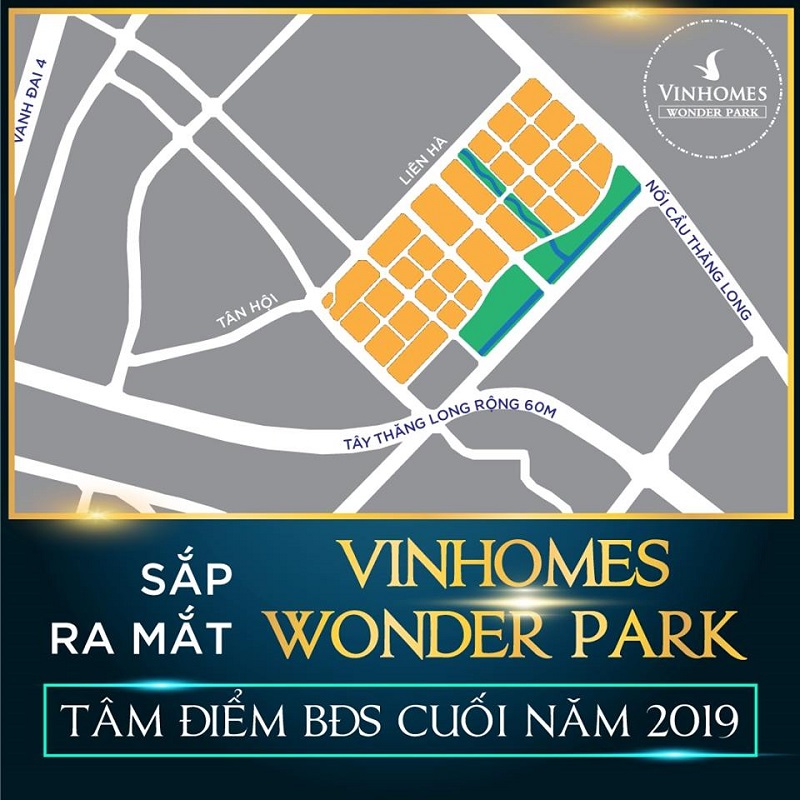 Vị trí Vinhomes Wonder Park Đan Phượng