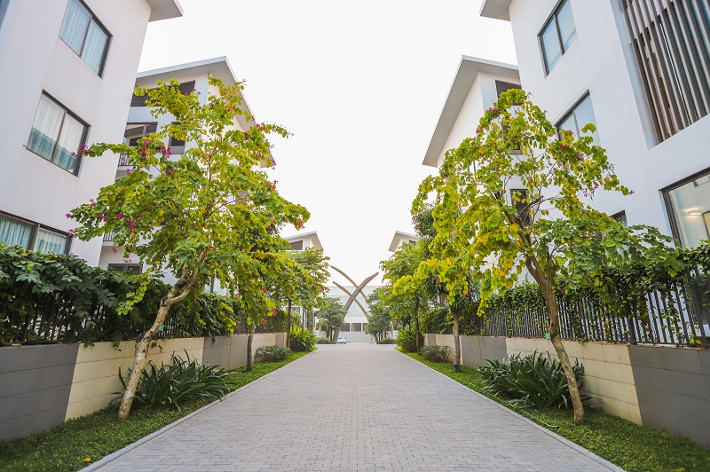 Nội khu dự án biệt thự Khai Sơn Hill Long Biên