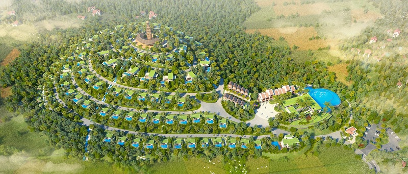 Phối cảnh 1 dự án Long Thành Luxury Resort Hòa Bình