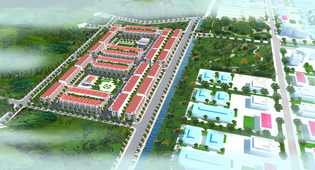 Phối cảnh dự án Dũng Liệt Green City Yên Phong - Bắc Ninh