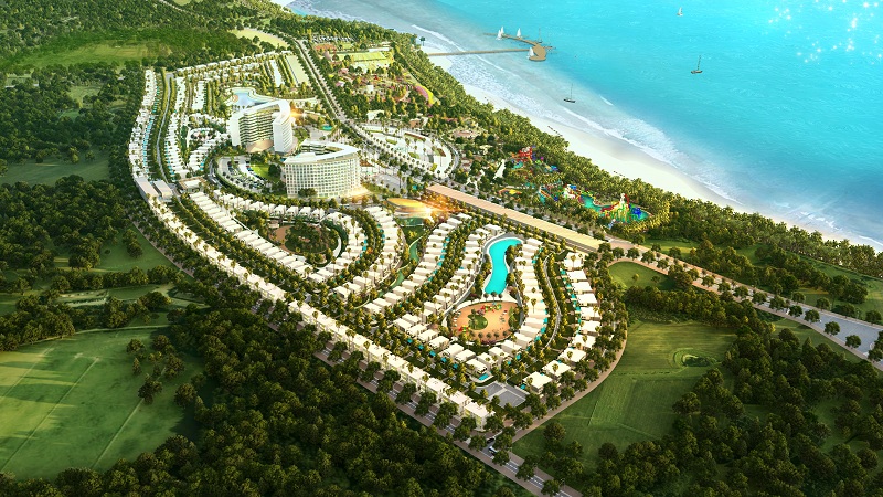 Phối cảnh tổng thể dự án AE Resort Cửa Tùng - Quảng Trị
