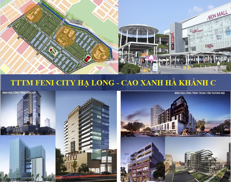 Phối cảnh TTTM dự án Feni City Hạ Long - Cao Xanh Hà Khánh C