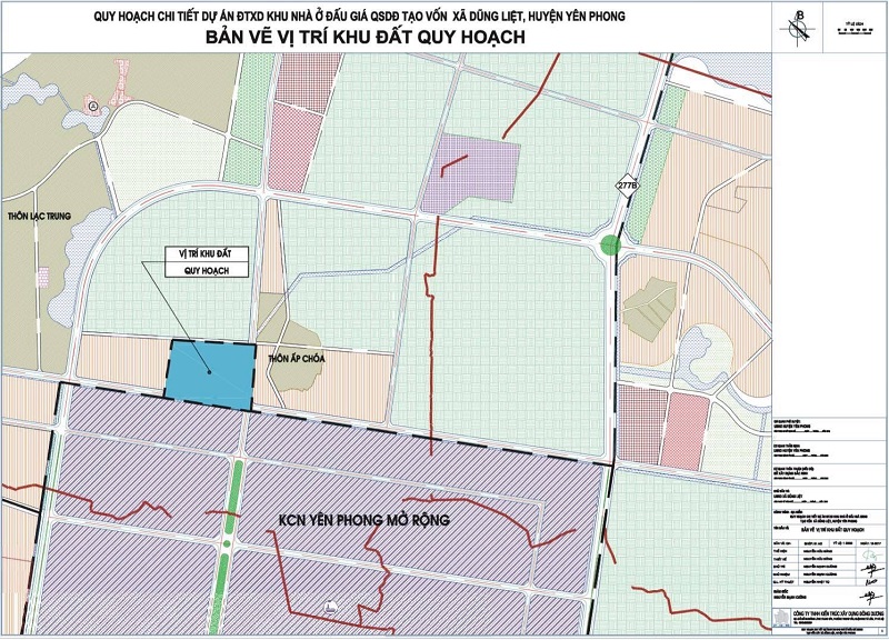 Quy hoạch dự án Dũng Liệt Green City Yên Phong - Bắc Ninh