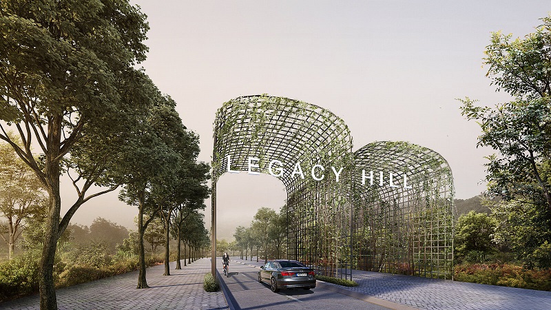 Cổng dự án Legacy Hill Lương Sơn - Hòa Bình