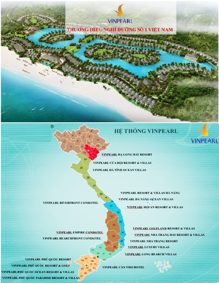 Vinpearl Tuyên Quang nằm trong chuỗi hệ thống nghỉ dưỡng Vinpearl 