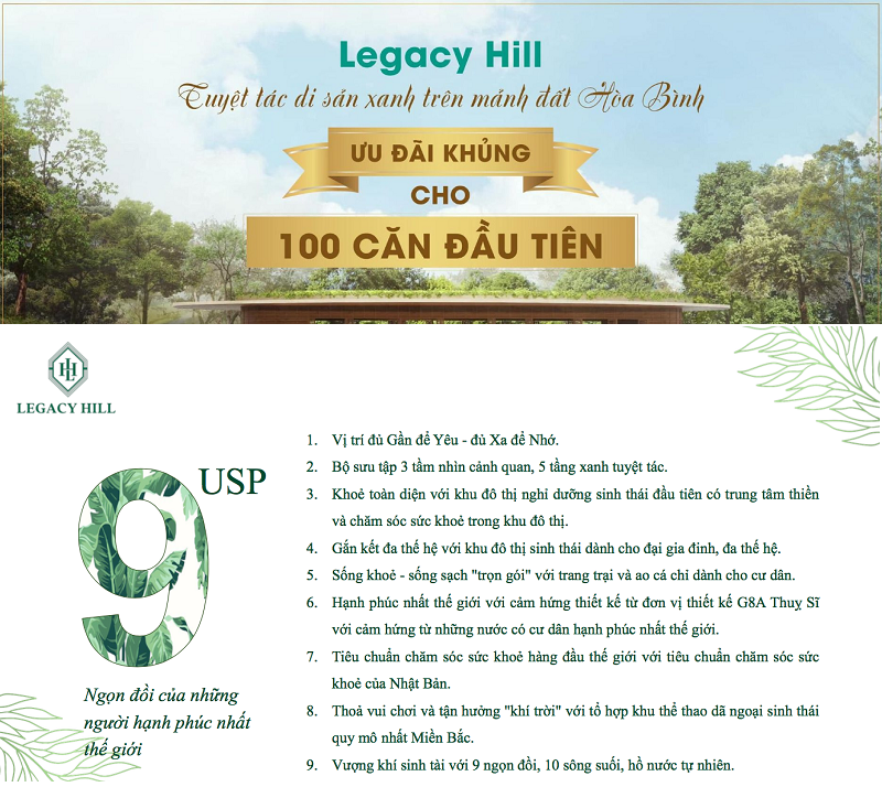 Lý do nên sở hữu ngay biệt thự dự án Legacy Hill Lương Sơn - Hòa Bình