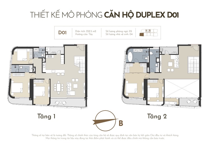 Thiết kế căn hộ duplex 01 chung cư Han Jardin N01-T6-T7 Ngoại Giao Đoàn