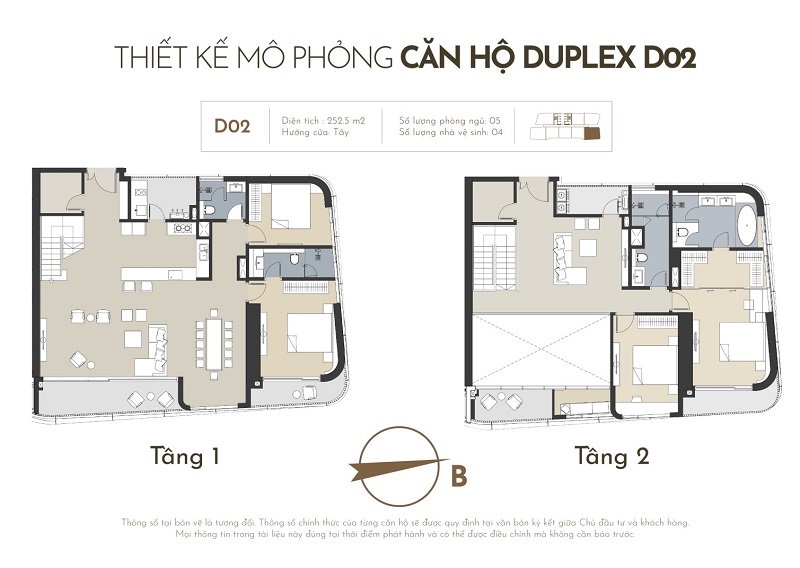 Thiết kế căn hộ duplex 02 chung cư Han Jardin N01-T6-T7 Ngoại Giao Đoàn