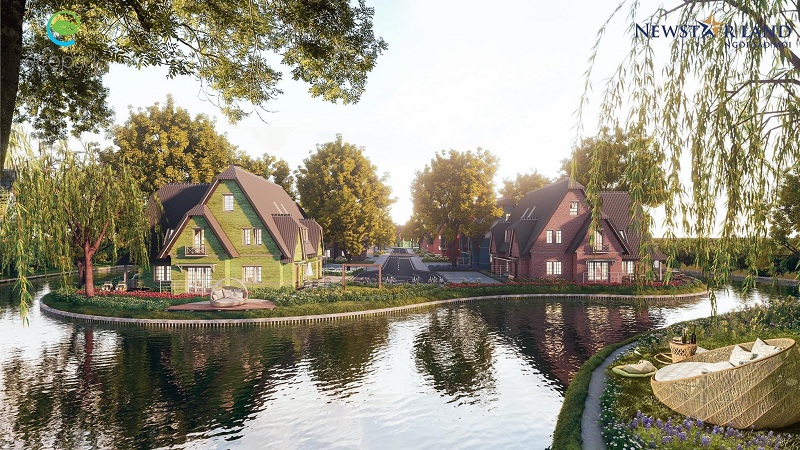 Phối cảnh 4 tiểu khu biệt thự Làng Hà Lan Ecopark