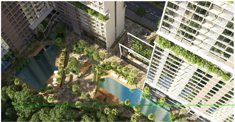 Tiện ích không gian xanh dự án chung cư Anland LakeView Dương Nội