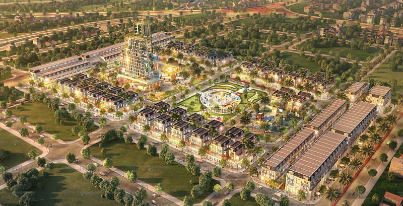 Phối cảnh 2 dự án TNR Grand Palace Đông Mỹ - Thái Bình