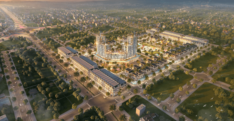 Phối cảnh dự án TNR Grand Palace Đông Mỹ - Thái Bình