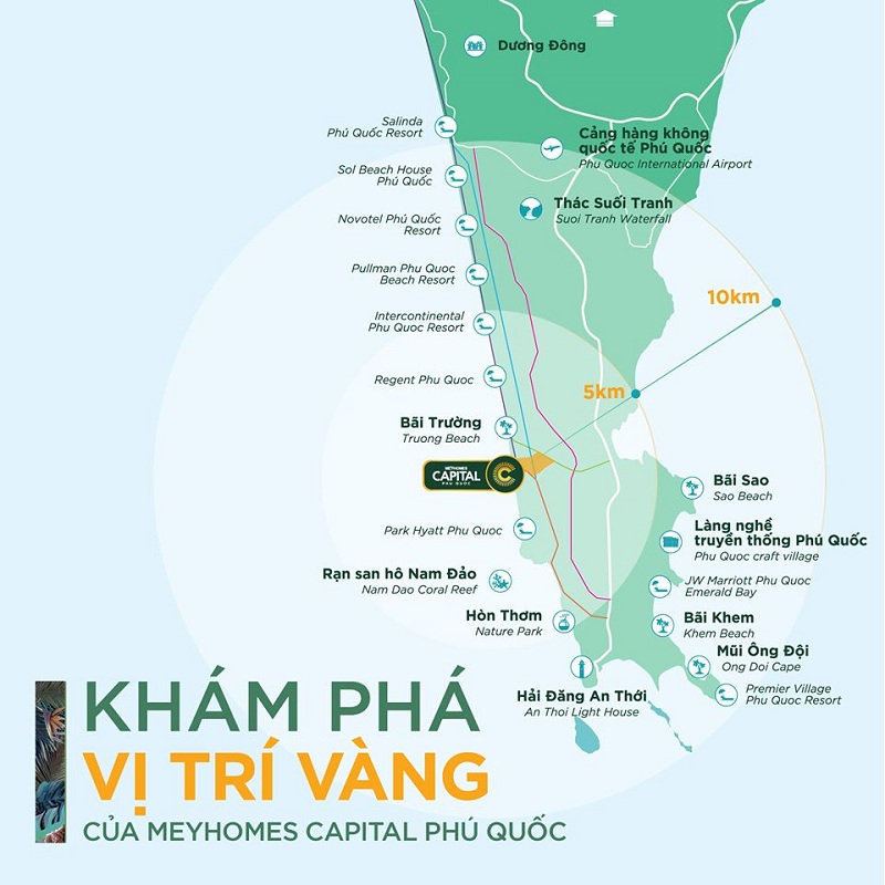 Vị trí Vàng dự án Meyhomes Capital Phú Quốc - Tân Á Đại Thành