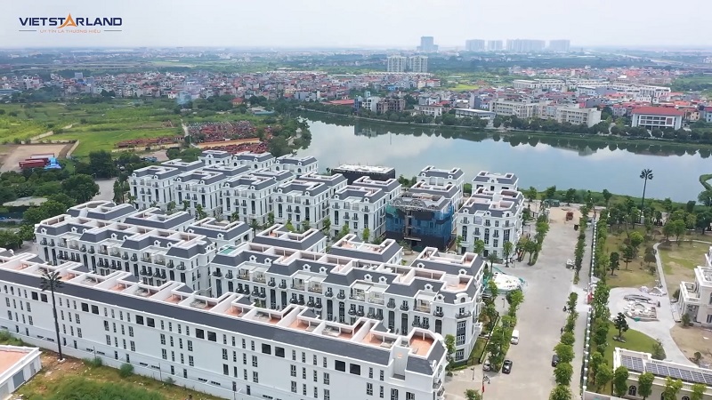 Flycam thực tế dự án Elegant Park Villa Thạch Bàn - Long Biên