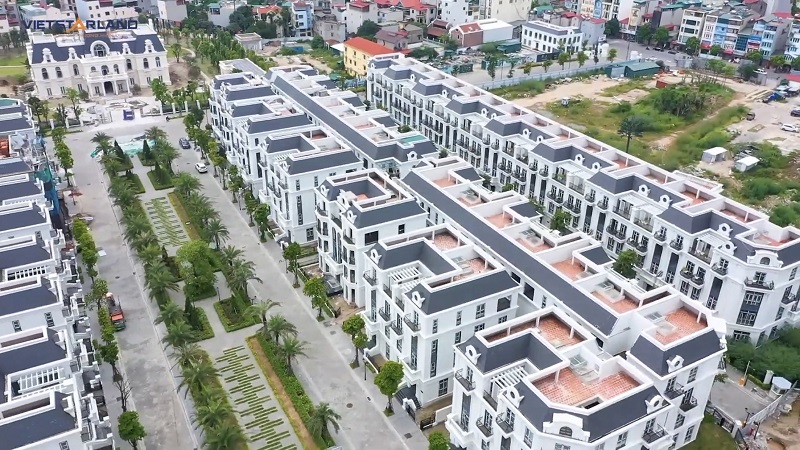 Flycam thực tế 3 dự án Elegant Park Villa Thạch Bàn - Long Biên