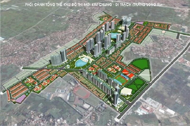 Phối cảnh 3 dự án Hinode Garden City Kim Chung - Di Trạch - Hoài Đức