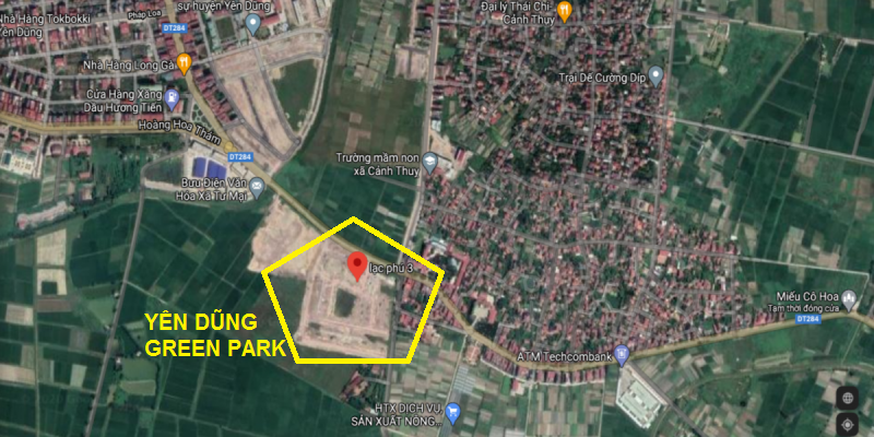 Vị trí Yên Dũng Green Park - Thị trấn Neo - Bắc Giang