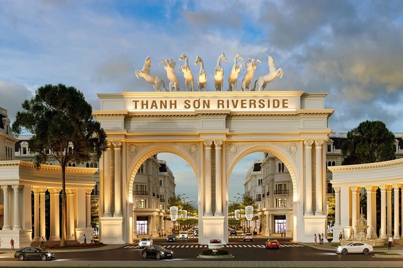 Cổng chào Thanh Sơn Riverside Phú Thọ