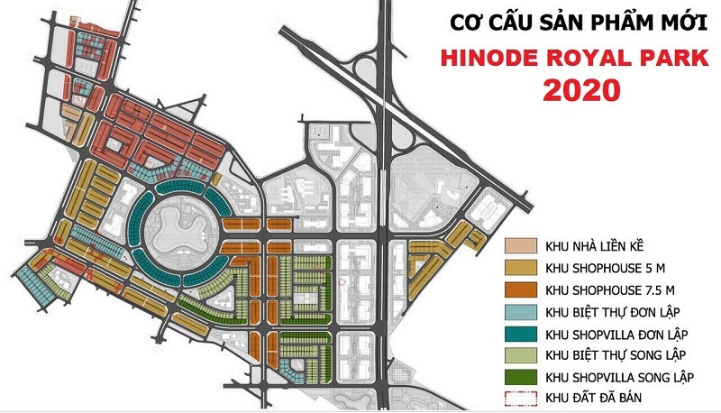 Cơ cấu sản phẩm Hinode Royal Park 2020