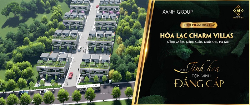 Mở bán dự án Hòa Lạc Charm Villas 36 lô Đồng Chằm - Đông Xuân