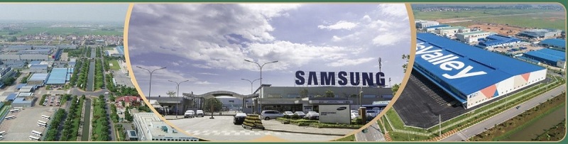 Nhà máy Samsung cạnh dự án An Bình Golden Town Yên Phong - Bắc Ninh
