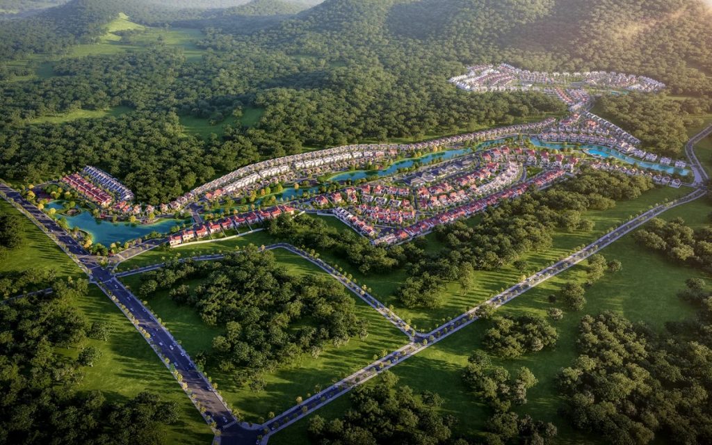 Phối cảnh tổng thể dự án Xanh Villas - Thạch Thất 2021