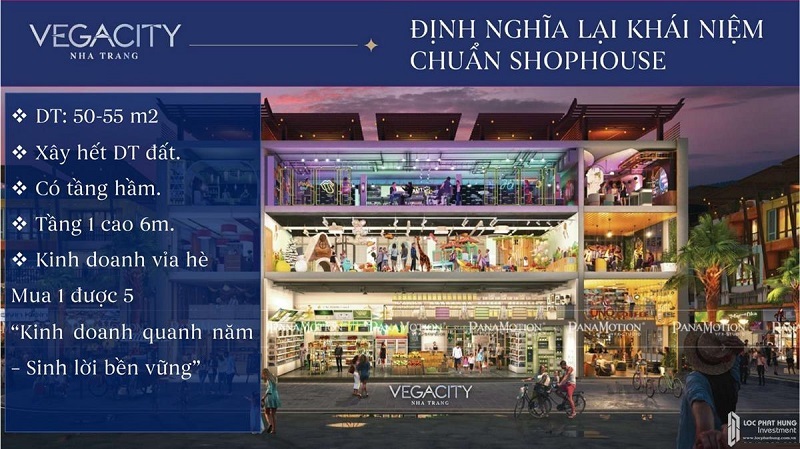 Phong cách thiết kế Shophouse Vega City Bãi Tiên Nha Trang - KDI Holdings